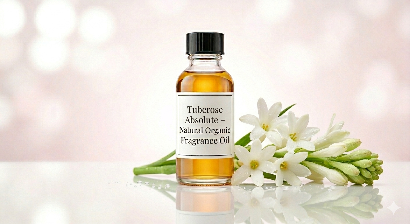 Tuberose Absolute – Natural Organic Fragrance Oil | Luxury White Floral Perfume Ingredient
